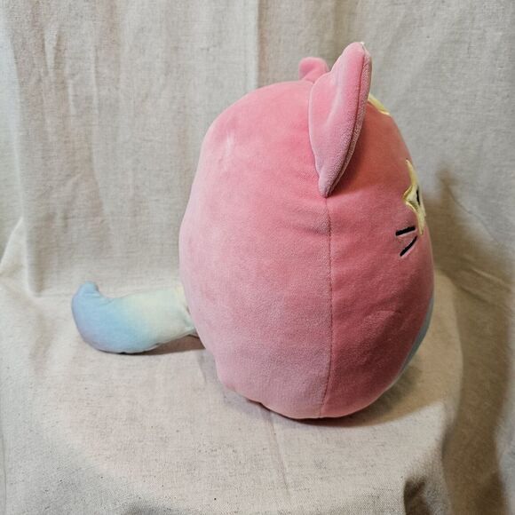 Squishmallows Sienna Pink Caticorn Cat Unicorn Rainbow Belly Mane Star Eye Plush - Picture 4 of 8